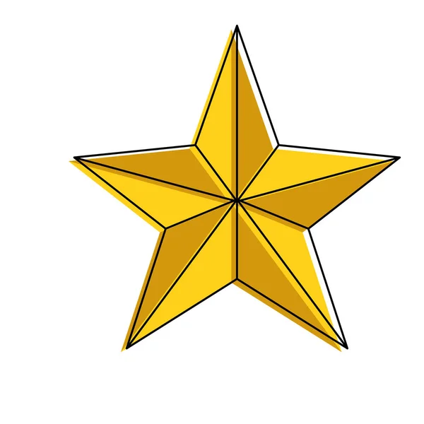 Isoliertes Star-Design — Stockvektor