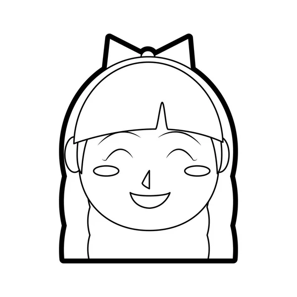 Chica diseño de dibujos animados — Vector de stock