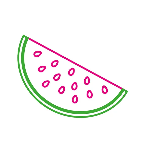 孤立的西瓜设计 — 图库矢量图片