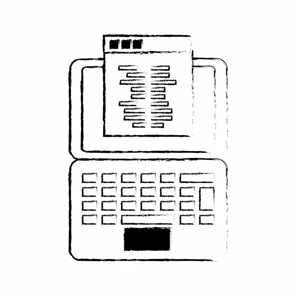 隔離されたノート パソコンのデザイン — ストックベクタ