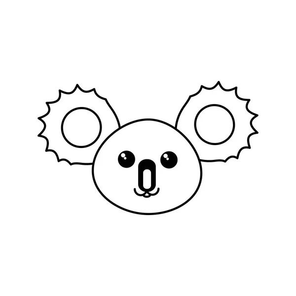 Koala karikatür tasarım — Stok Vektör