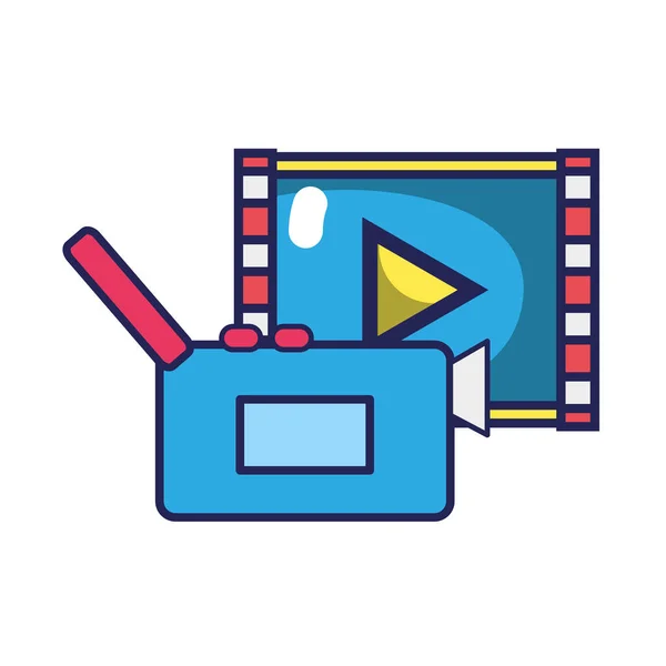 Videorecorder mit Wiedergabevideo — Stockvektor