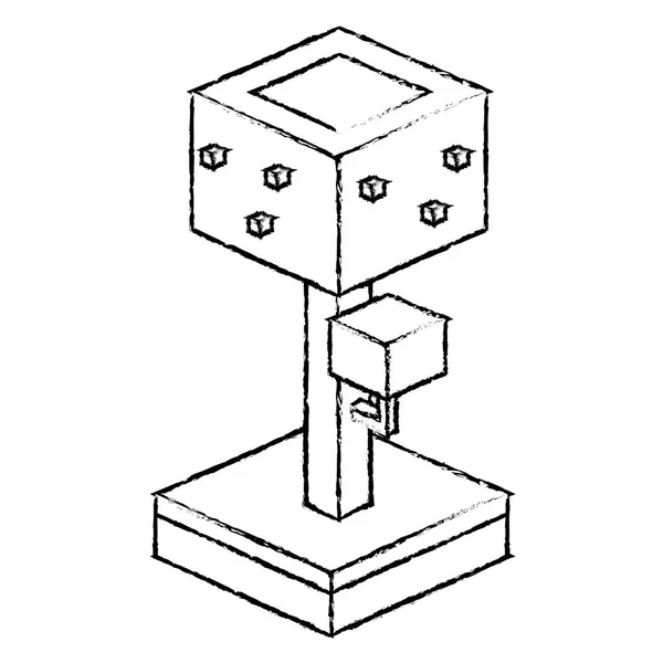 Isometrisk Tree design — Stock vektor