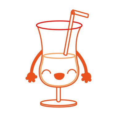 Alkol içki ve cam Tema izole tasarım vektör çizim kokteyl