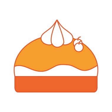 İzole pasta tasarım