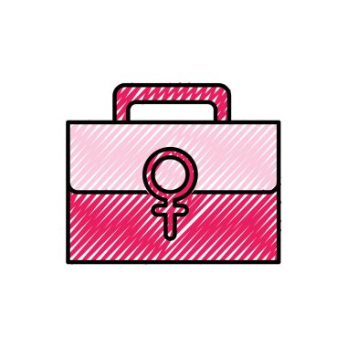 Kadınlar işareti ile rendelenmiş ilk yardım kiti