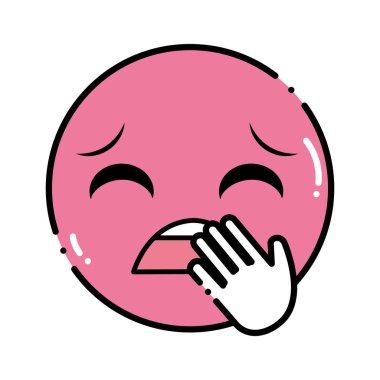 yüz hareketi emoji ifade esneme renk