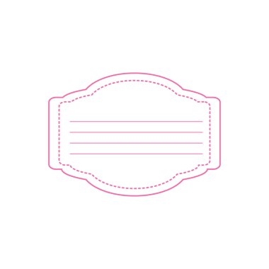 İzole etiket tasarımı