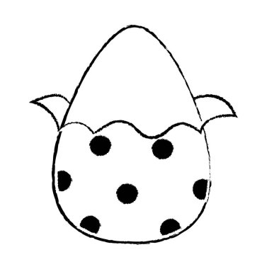 Grunge çikolata yumurta Paskalya Puan dekorasyon ile