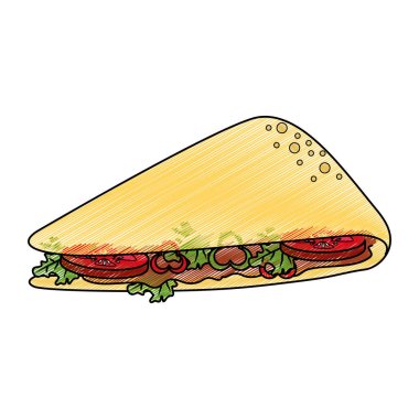 İzole quesadilla tasarım