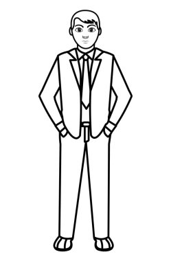 gömlek ve kravat stili zarif adamla hattı