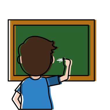 İzole blackboard tasarım