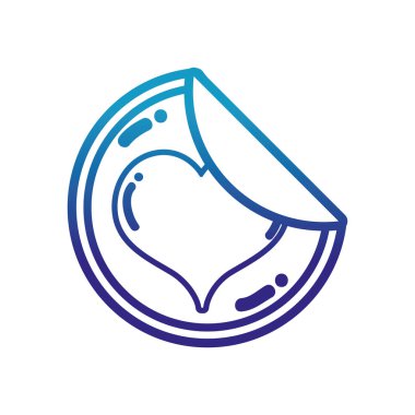 satır kalp sticker etiket etiket işareti bozulmuş