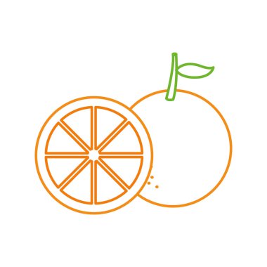 Yalıtılmış turuncu tasarım