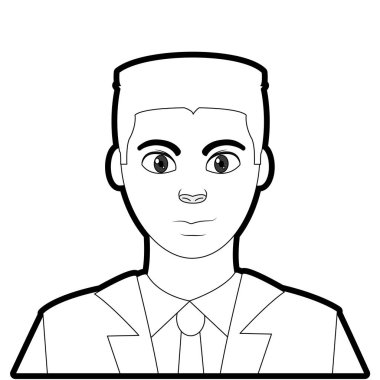 Anahat kullanıcı şık erkek gömlek ve kravat ile