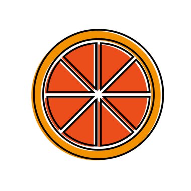 Yalıtılmış turuncu tasarım