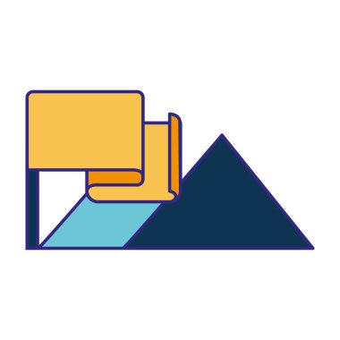 Bayrak ve dağ tasarım