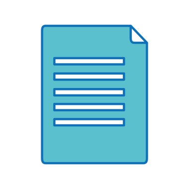 İzole belge tasarımı