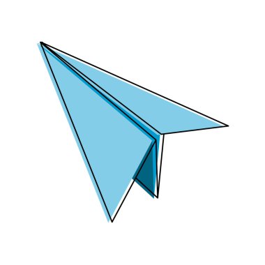 İzole paperplane tasarım