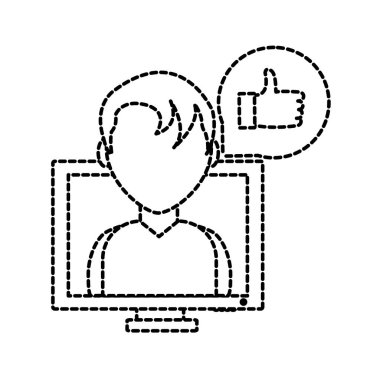 Bilgisayar aygıtı becerikli alet ve teknoloji Tema izole tasarım vektör çizim