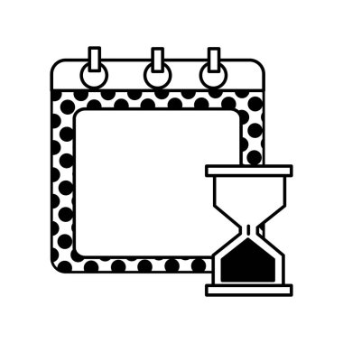 doku Takvim zaman kontrol için kum saati nesnesi ile doldurma