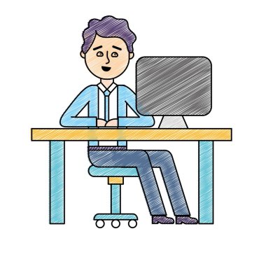 İzole iş adamı tasarım