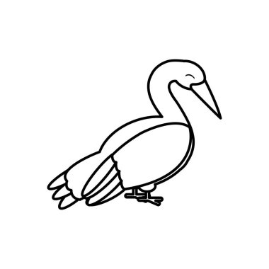 Leylek karikatür tasarım