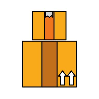 çizgi rengi teslim yakın kutularını hizmet paketi