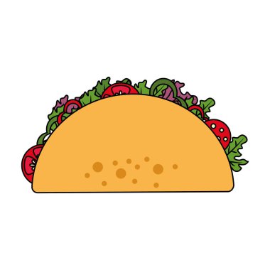 İzole taco tasarım