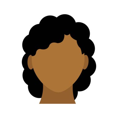 Kullanıcı kadın başıyla meçhul ve saç modeli