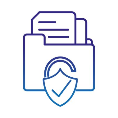 bozulmuş satır dosya klasörü belge ve asma kilit güvenlik ile