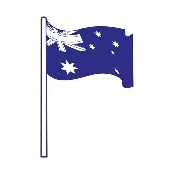 Diseño de bandera australiana — Vector de stock