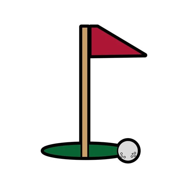 Σχεδιασμός του Golf σημαία — Διανυσματικό Αρχείο