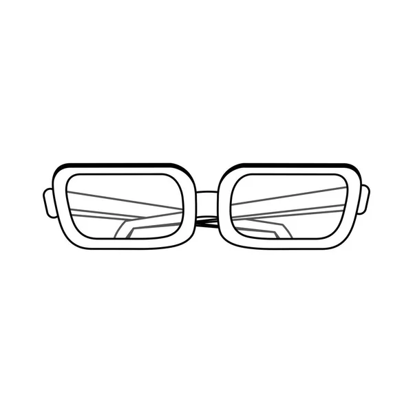 Diseño de gafas aisladas — Vector de stock