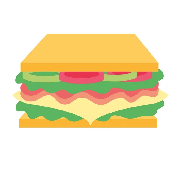 Design de sanduíche isolado —  Vetores de Stock
