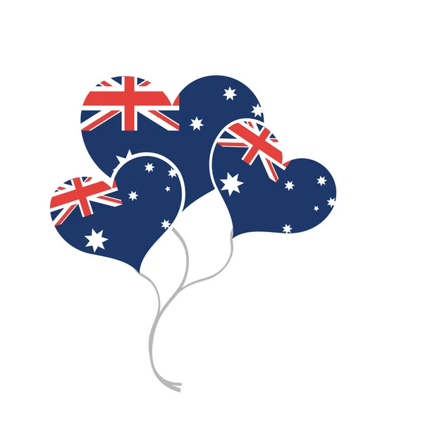 Conception de ballon australien — Image vectorielle