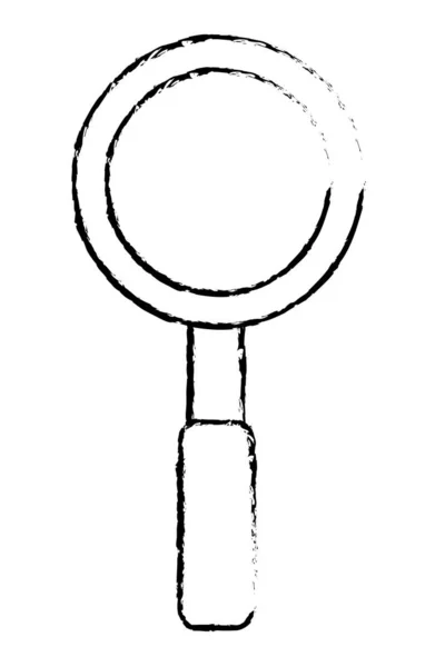 Diseño de lupe aislado — Vector de stock