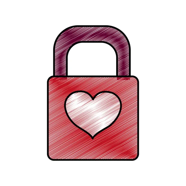 Isolated padlock design — Stock Vector