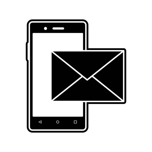 Smartphone Dispositivo Gadget Tecnología Tema Diseño Aislado Ilustración Vectorial — Vector de stock