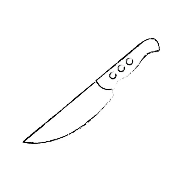 Diseño de cuchillo aislado — Vector de stock