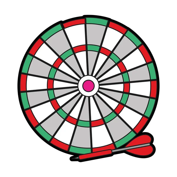Απομονωμένη dartboard σχεδιασμού — Διανυσματικό Αρχείο