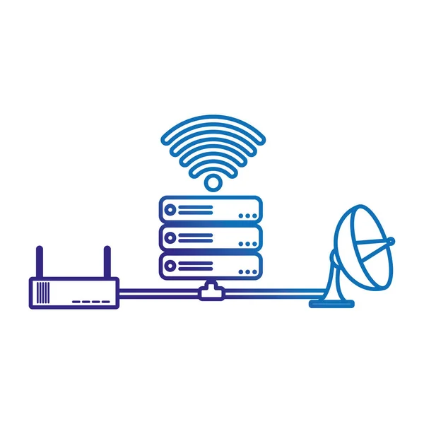 Web Hosting Data Center Tema Base Design Isolado Ilustração Vetorial —  Vetores de Stock