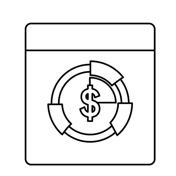 Izolované webové stránky design — Stockový vektor