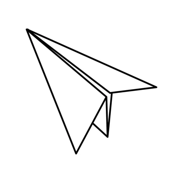 Isolerade paperplane design — Stock vektor