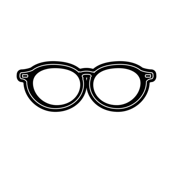 İzole gözlük tasarım — Stok Vektör