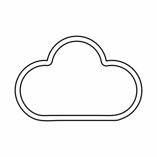 Design cloud isolato — Vettoriale Stock