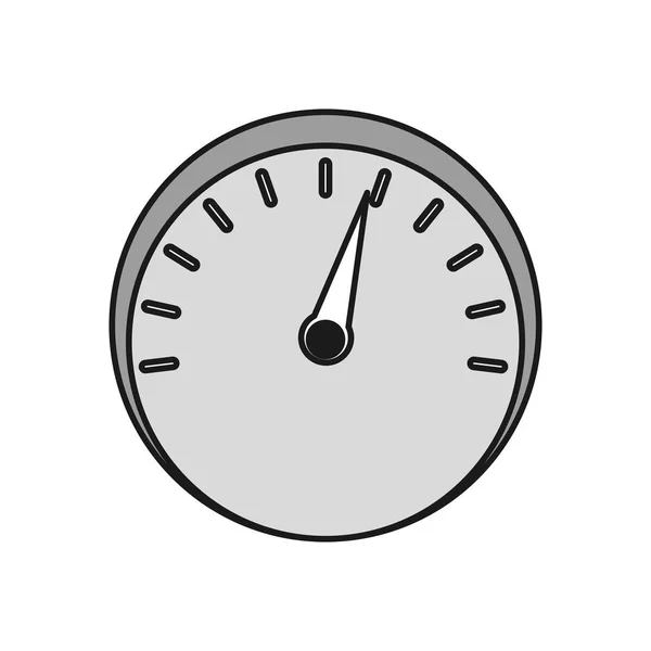 Reloj de pared círculo objeto clásico — Vector de stock