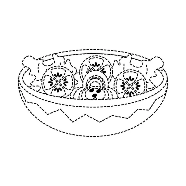 Design de salada isolada — Vetor de Stock