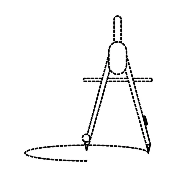 Conception de boussole isolée — Image vectorielle