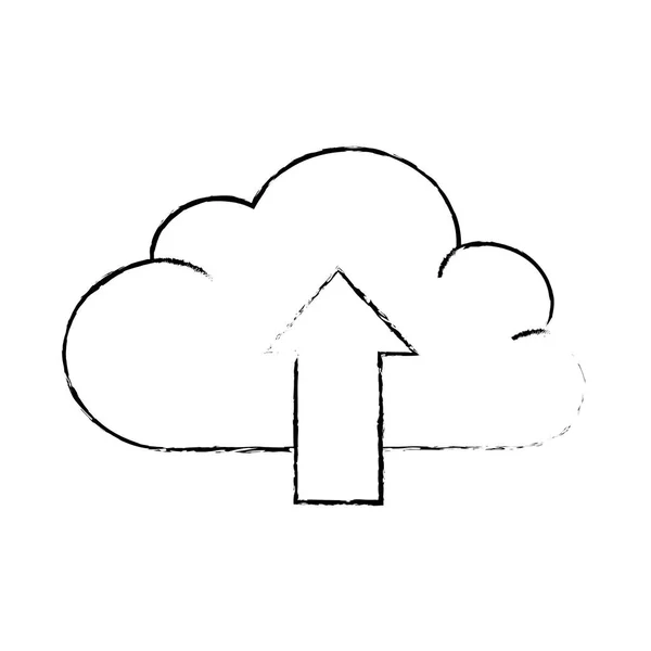 Conception de Cloud Computing — Image vectorielle